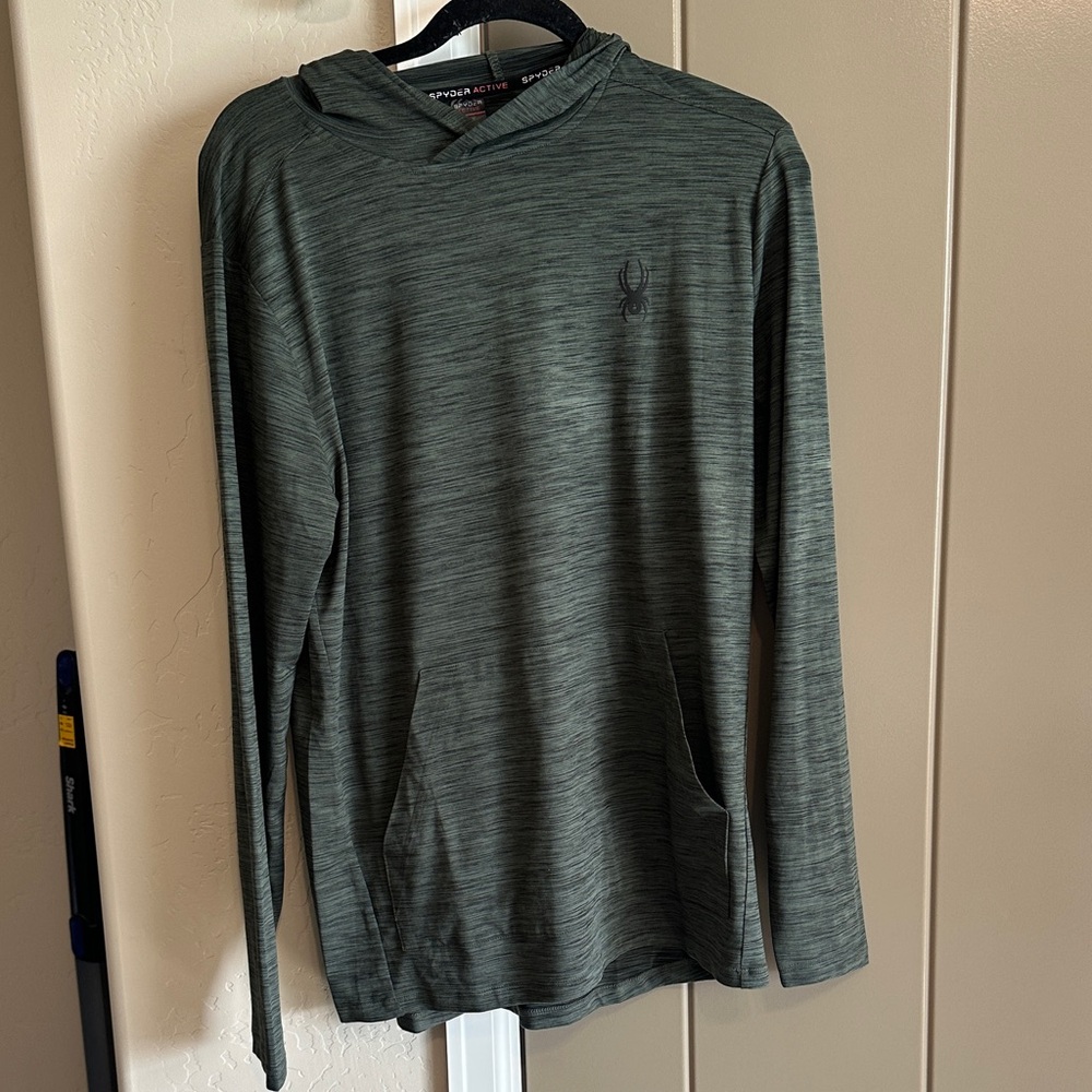 Spyder Men's Forest Green Pullover Hoodie